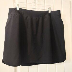 Lands End Black Swim Skort Size 20W